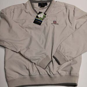 PAGE Y TUTTLE Men’s Size Large Golf Windbreaker Khaki Pullover Jacket S M